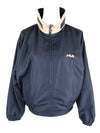 Vintage 90s Y2K Fila Streetwear Athletic Navy Blue Windbreaker Shell Jacket | Men’s Size M