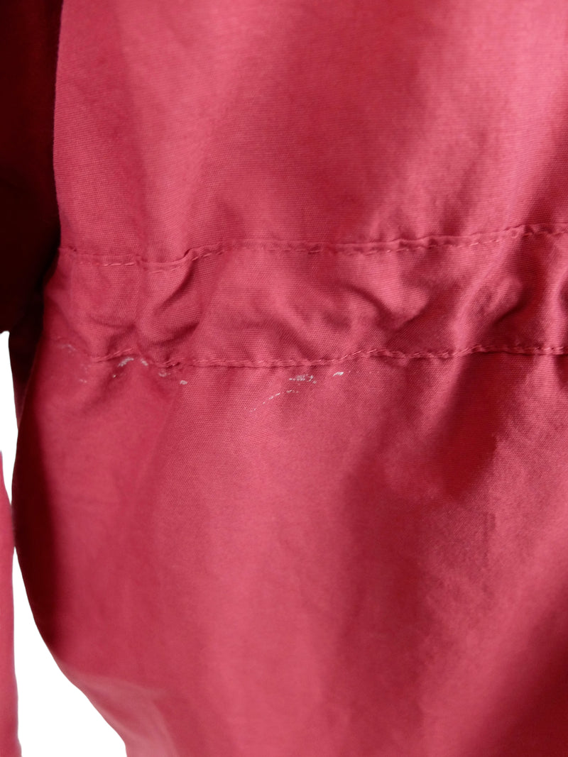 Vintage 90s Y2K Men’s Streetwear Sportswear Solid Red Snap Down High Neck Padded Jacket | Men’s Size XL