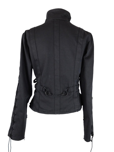 Y2K Black Jacket archive リメイク パンクダメージ 本革 Tyadorw Womens Leather Jacket Y2K Black Leather Faux Jacket