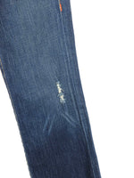 Vintage 2000s Y2K True Religion Low Rise Dark Wash Blue Denim Straight Leg Bootcut Jeans