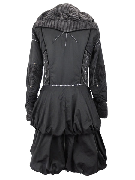 Vintage 2000s Y2K Subversive Gothic Soft Grunge Black Ruffled