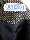 70s Mod Wool Structured Button Down Blazer Jacket