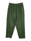 Vintage 2000s Y2K Streetwear Utilitarian Dark Green Relaxed Fit Trouser Pants with Elasticated Waist & Drawstring | 30 Inch Waist