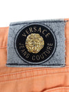 Vintage 2000s Y2K Versace High Waisted Pastel Orange Denim Jeans | 30-31 Inch Waist
