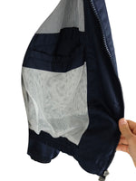 Vintage 90s Y2K Fila Streetwear Athletic Navy Blue Windbreaker Shell Jacket | Men’s Size M