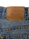 Vintage 80s Levi's 550 Bohemian Hippie Blue Medium Wash High Rise Jeans | 24-25 Inch Waist