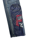 Vintage 2000s Miss Sixty Low Rise Slim Fit Graphic Patchwork Skinny Racing Jeans | 30 Inch Waist