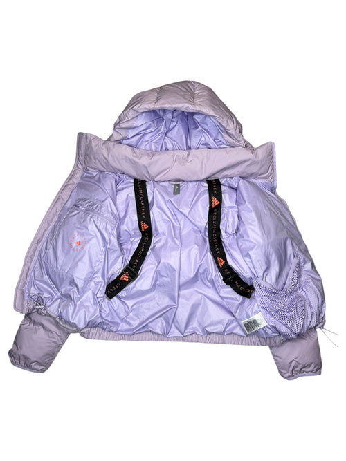 2024 Adidas X Stella McCartney Oversized Pastel Purple Hooded Puffer Jacket | Size S