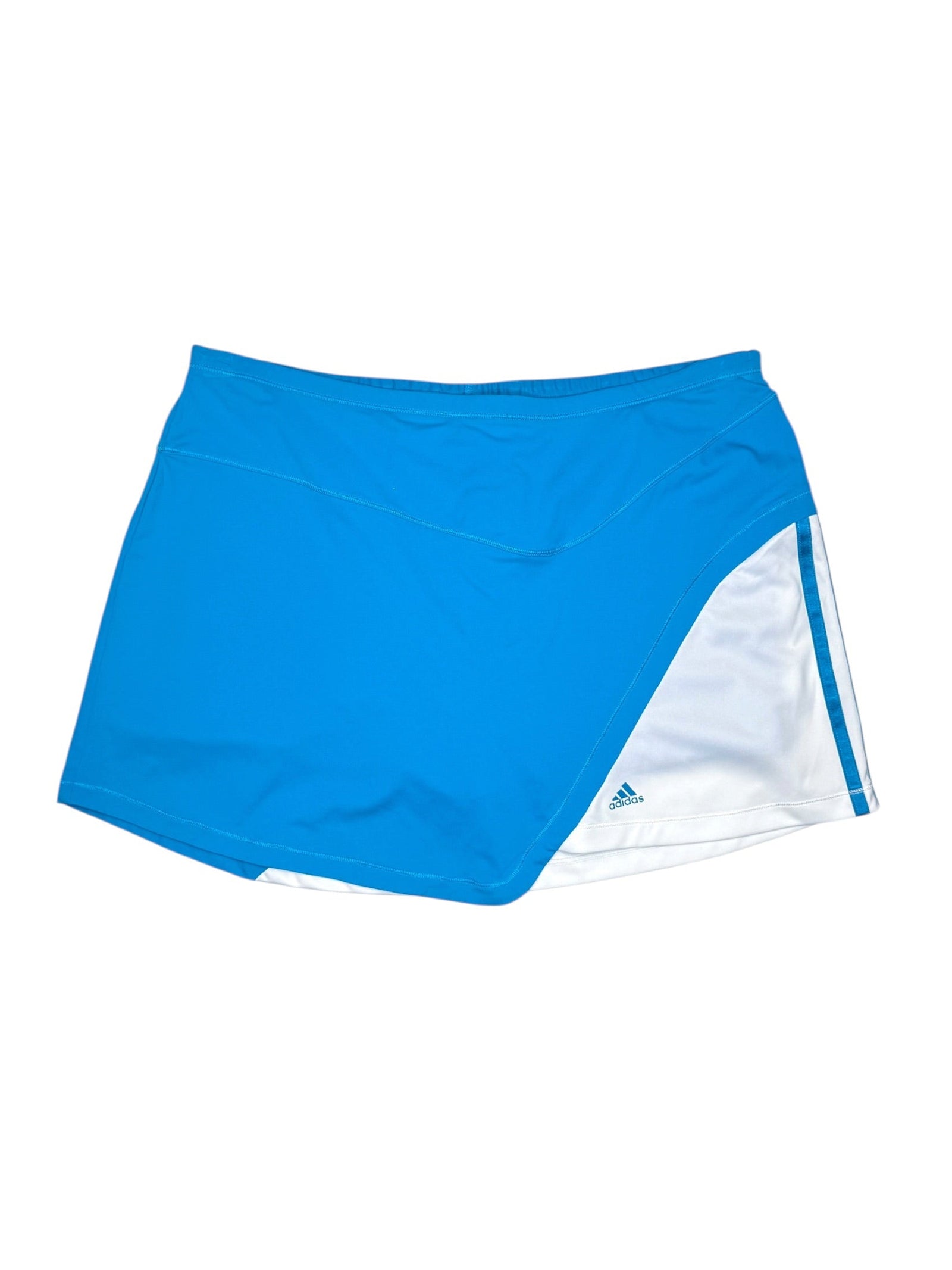 Vintage 2000s ADIDAS Blue & White Tennis Mini Skort | 32.5 Inch Waist