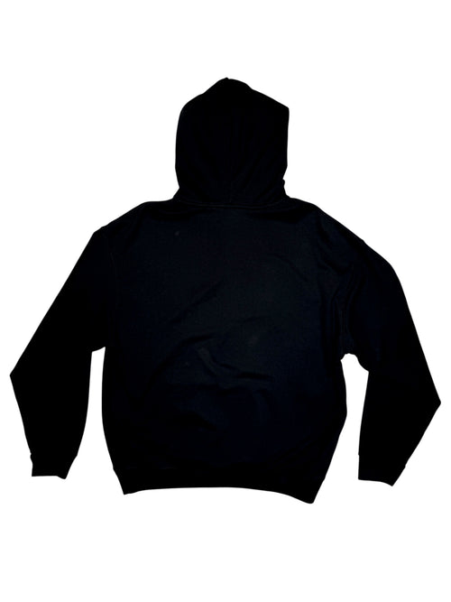 BALENCIAGA SS24 Loop Sports Icon Black & Blue Logo Oversized Hoodie | Size S