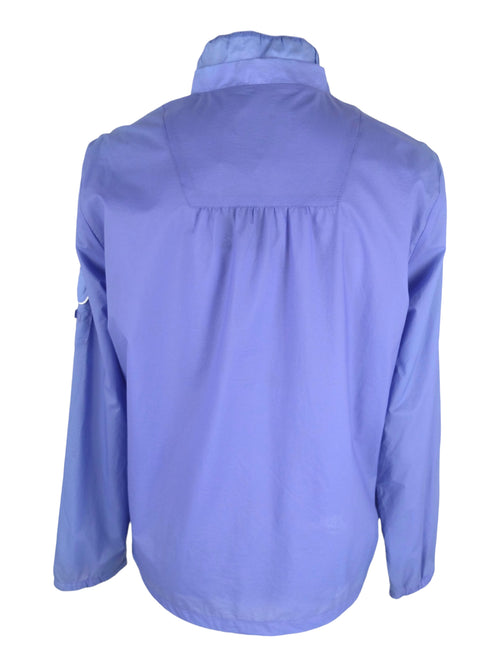 Vintage 90s Streetwear Sportswear Light Pastel Purple 1/2 Zip Pullover High Neck Lightweight Windbreaker Shell Jacket | Women’s Size S