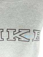 Vintage 90s Y2K Nike Streetwear Sportswear Grey Crew Neck Spellout Pullover Sweatshirt | Men’s Size L