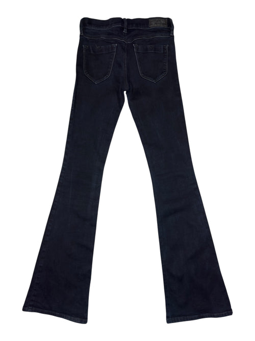Vintage 2000s Diesel Low Rise Slim Flare Fitted Dark Wash Denim Bootcut Jeans | 27 Inch Waist