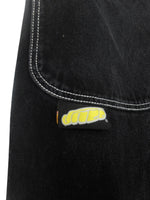 Vintage 2000s Y2K JNCO Black Oversized Baggy Wide Leg Jeans | 33 Inch Waist