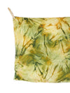 Vintage 2000s Y2K Silk Bohemian Festival Style Yellow & Green Acid Wash Tie Dye Print Long Wide Neck Tie Scarf