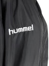 Vintage 2000s Y2K Streetwear Sportswear Athletic Hummel Black & White Chevron Sleeve High Roll Neck Zip Up Track Jacket | Men’s Size XXL