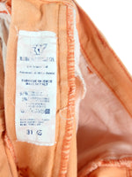 Vintage 2000s Y2K Versace High Waisted Pastel Orange Denim Jeans | 30-31 Inch Waist