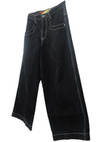 Vintage 2000s Y2K JNCO Black Oversized Baggy Wide Leg Jeans | 33 Inch Waist