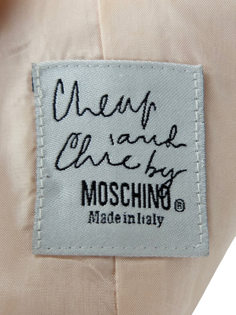 Vintage 2000s Y2K Moschino Cheap and Chic Minimalist Preppy Pastel Pink Solid Basic Sleeveless Tank Blouse | Size  M