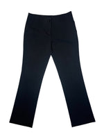 Vintage 2000s PRADA Wool Blend Mid-Rise Dark Grey Button Fly Dress Pant Trousers | Size M