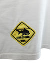 Vintage 2000s Y2K Just Cavalli Beachwear Men's White Crew Neck Short Sleeve Surfer Crossing Graphic T-Shirt | Men's Size L
