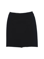 Vintage 2000s Prada Black High Rise Above-the-Knee A-Line Pencil Skirt | Size XS-S