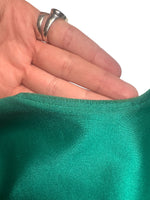 Vintage 2000s Y2K Fiorucci Teal Basic Sleeveless Scoop Neck Spandex Tank Top | Size M