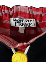 Vintage 2000s Y2K Gianfranco Ferre Designer Low Rise Striped Short Booty Shorts | 29 Inch Waist