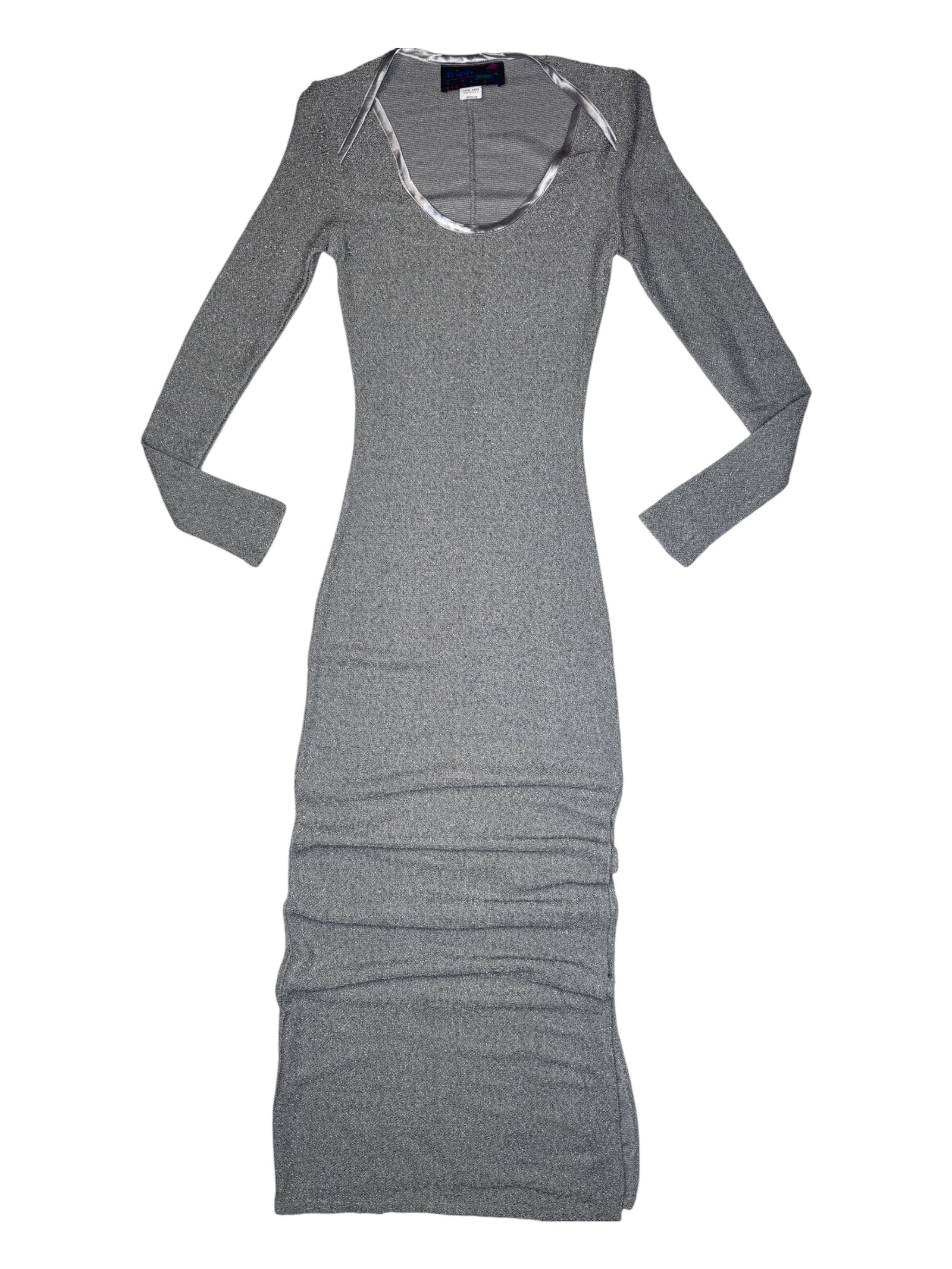 Vintage 90s TRIPP NYC Subversive Grey Knit Stretch Long Sleeve Floor L – Thee Cultivator