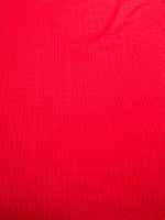 Vintage 2000s Y2K Hugo Boss Red Laser Cut Logo Short Sleeve T-Shirt | Size M