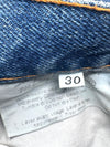 Vintage 2000s Y2K Fiorucci Mid High Rise Fitted Blue Jean Denim Mini Skirt | 28 Inch Waist