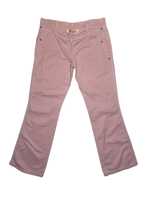 Vintage 2000s DOLCE & GABBANA Mid Rise Dusty Pink Straight Leg Cotton Jeans | Size M
