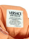 Vintage 2000s Y2K Versace High Waisted Pastel Orange Denim Jeans | 30-31 Inch Waist