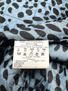 Vintage 2000s Y2K Rocco Barocco Dark Wash Blue Denim Coat with Faux Fur Collar Trim | Size L