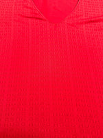 Vintage 2000s Y2K Hugo Boss Red Laser Cut Logo Short Sleeve T-Shirt | Size M