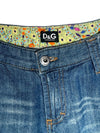 Vintage 2000s Y2K Dolce & Gabbana Mid-Rise 3/4 Length Medium Wash Faded Denim Capris | 31 Inch Waist