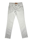 Vintage 2000s Galliano White Low Rise Slim Fit Skinny Jeans | 28 Inch Waist