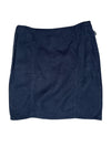 Vintage 2000s Y2K Moschino Preppy Minimalist Navy Blue Low Rise Skirt With Side Slit | Size S
