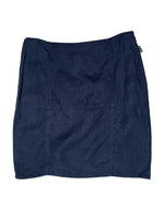 Vintage 2000s Y2K Moschino Preppy Minimalist Navy Blue Low Rise Skirt With Side Slit | Size S