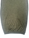 Vintage 2000s Y2K Plein Sud Wool Khaki Green Sleeveless Roll Turtleneck Knit Sleeveless Sweater Midi Dress | Size L-XL