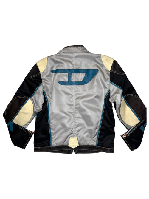Vintage 90s DIESEL Archival Moto Racing Jacket | Men's Size S-M