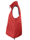 Vintage 2000s Y2K Streetwear Sports High Neck Red & Navy Blue Reversible Padded Zip Up Gilet Vest | Men’s Size XL