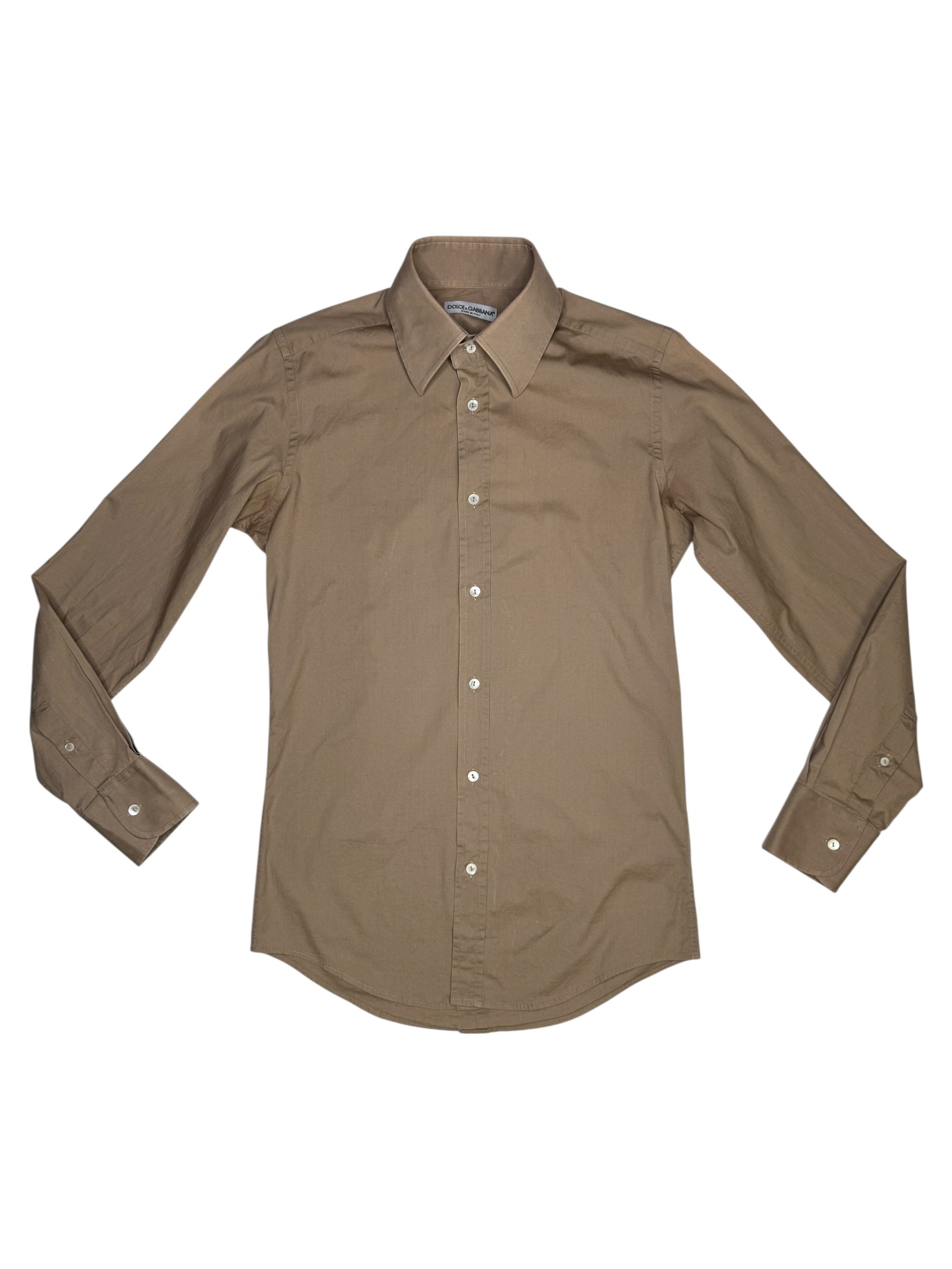 Vintage 2000s Dolce & Gabbana Mens Fitted Collared Long Sleeve Button Up Shirt | Men’s Size M