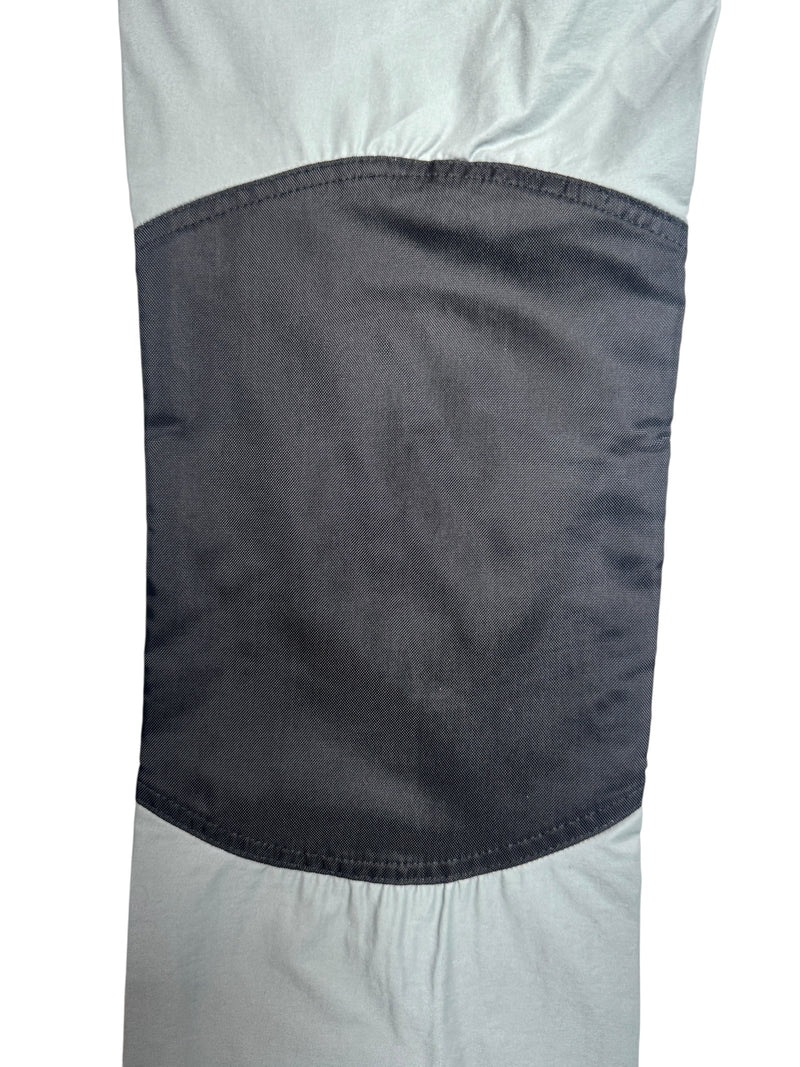Vintage 2000s Y2K Miss Sixty Cyber Subversive Utilitarian Grey Trousers with Knee Patches & Reflective Strips | 28 Inch Waist