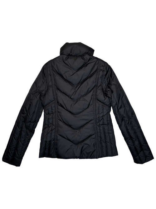 Vintage 2000s MISS SIXTY Black Quilted Down Feather Puffer Jacket with High Neck | Size S-M