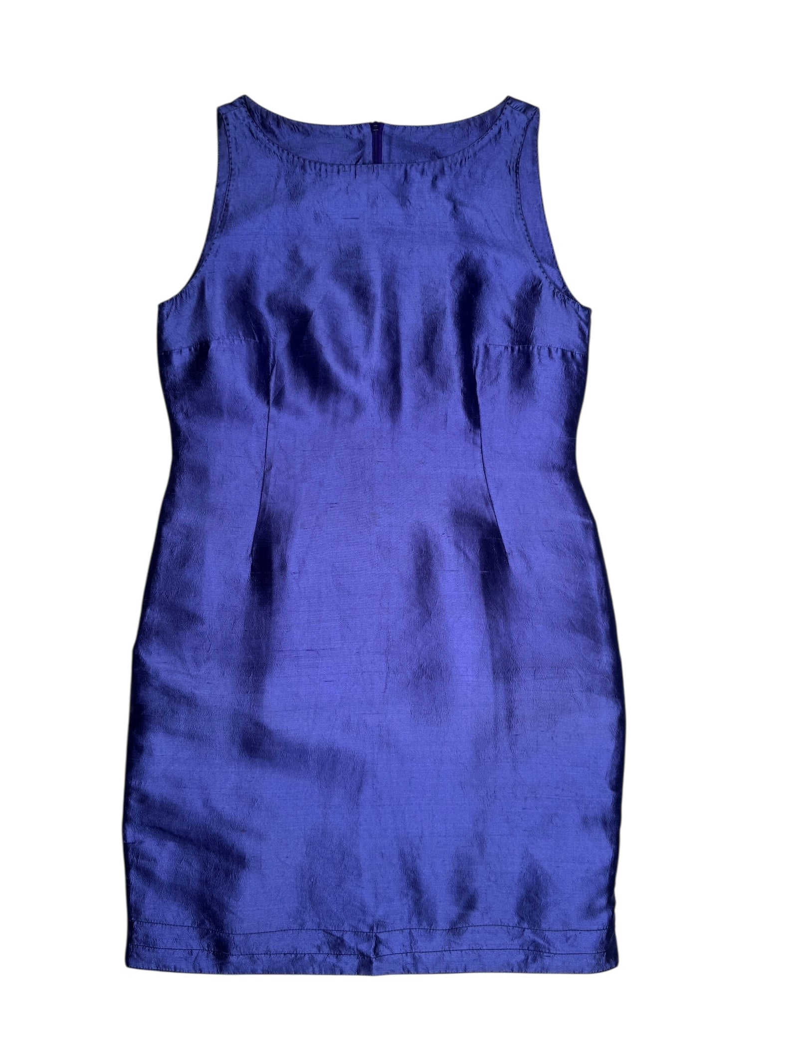 Vintage 2000s Moschino Bright Purple Above-the-Knee Sleeveless Dress | Size M
