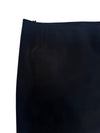 Vintage 2000s Y2K Prada Low Rise Solid Black Straight Silhouette Midi Skirt | Size S-M