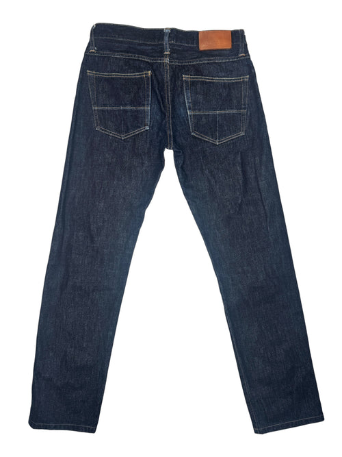 Vintage 2000s Tellason Men’s Selvedge Straight Leg Button Fly Blue Denim Jeans | 30 Inch Waist