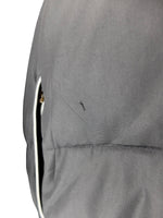 Vintage 2000s Y2K Streetwear Sportswear Adidas Solid Black Snap Button Down High Roll Neck Padded Puffer Jacket | Men’s Size L