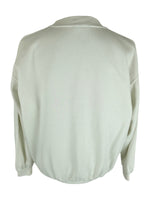 Vintage 2000s Y2K Tennis Club Monaco White Cream Crew Neck Pullover Sweatshirt | Men’s Size S
